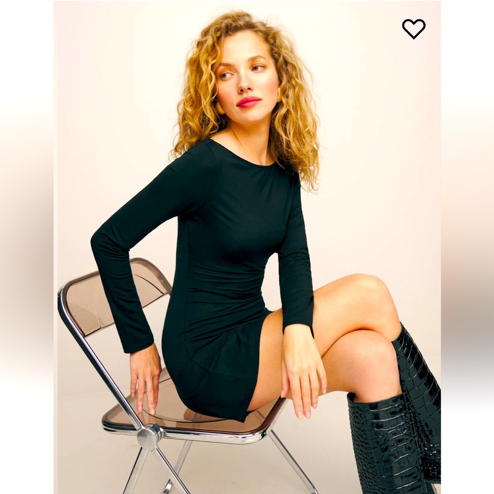 Jaelynn Knit Dress In Black, Size 4